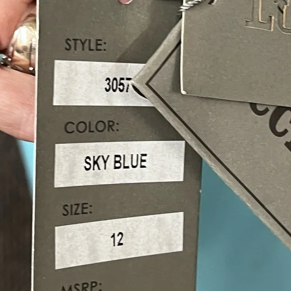 Lucci Lu sky blue formal New with tags #3057 - Picture 7 of 9